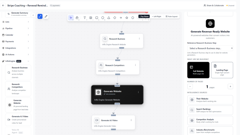 Example Instagram workflow 1 - comment trigger to DM automation