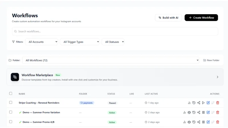 Inflowave workflow builder