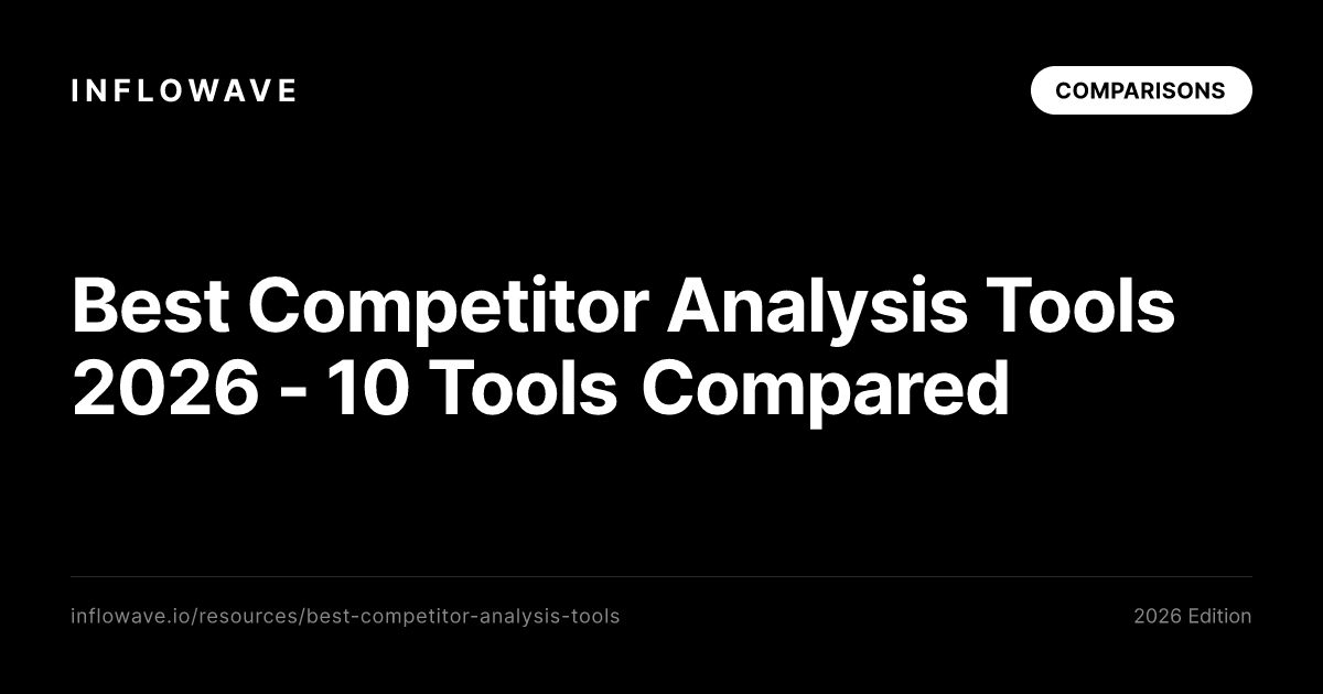 Best Competitor Analysis Tools 2026 - 10 Tools Compared