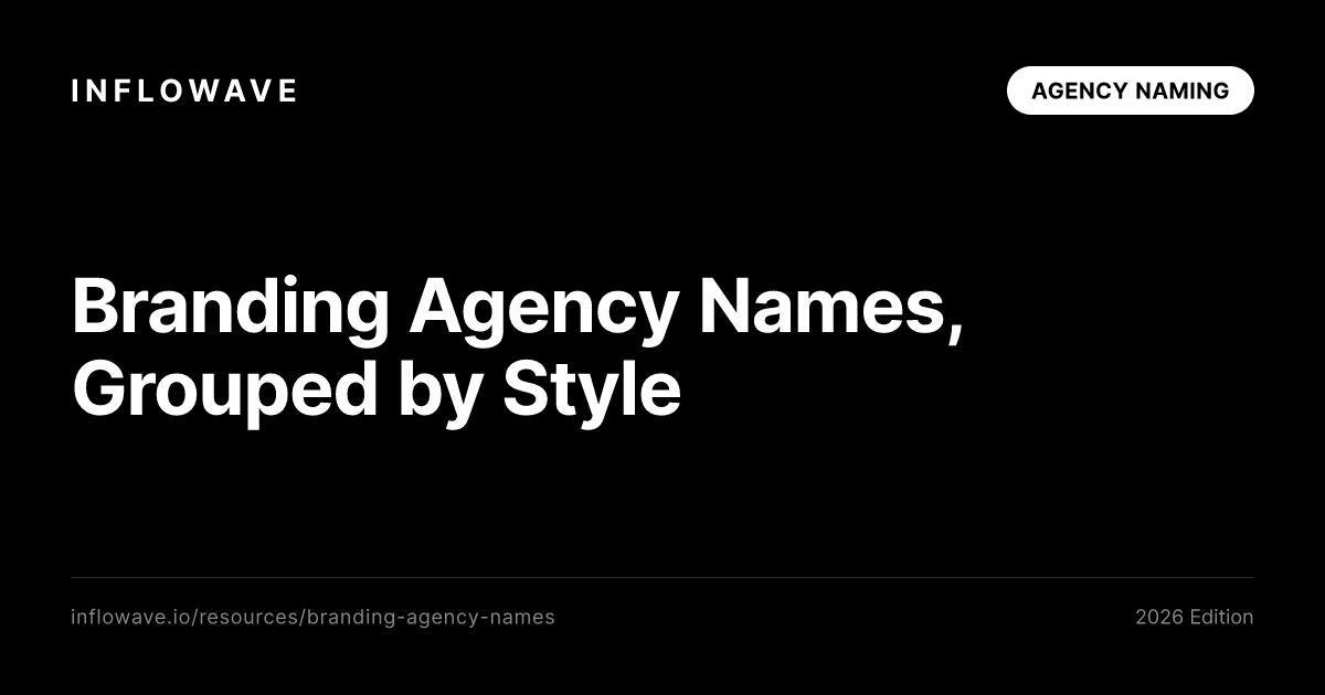 Branding Agency Names: 300+ Name Ideas, Grouped by Style (2026)