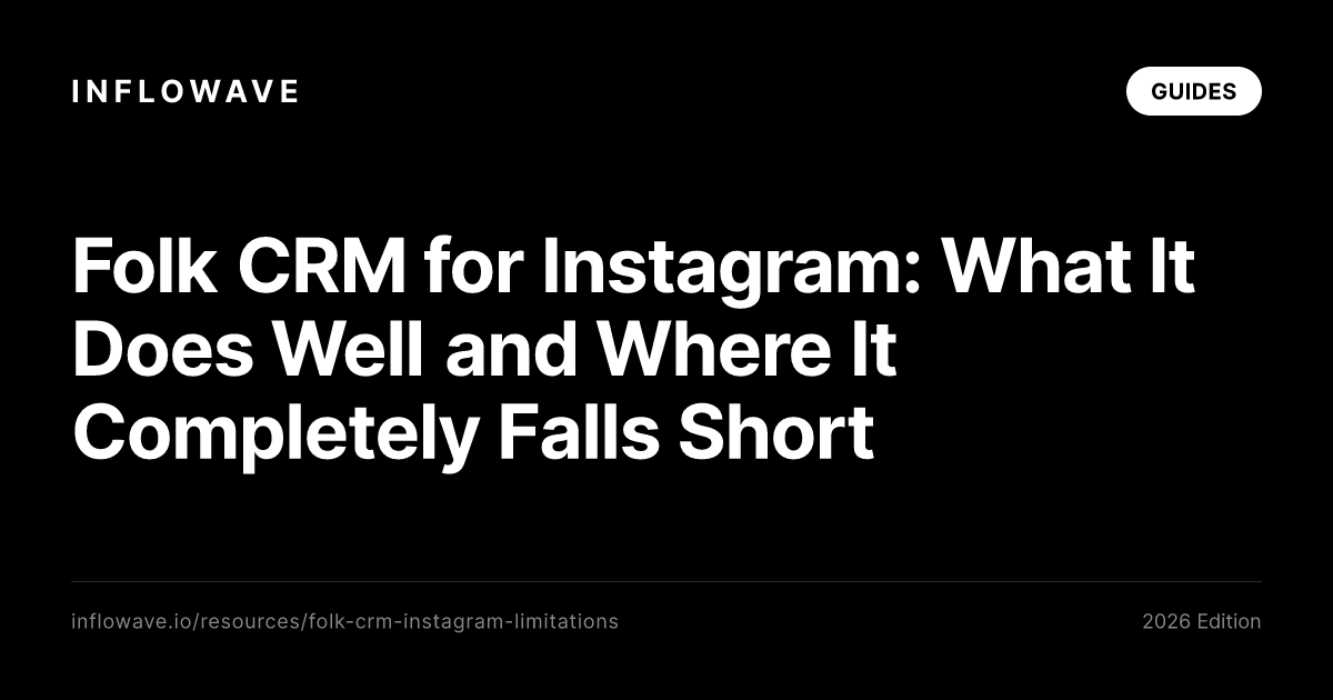 Folk CRM Instagramille: missa se onnistuu ja missa se taydellisesti epaonnistuu