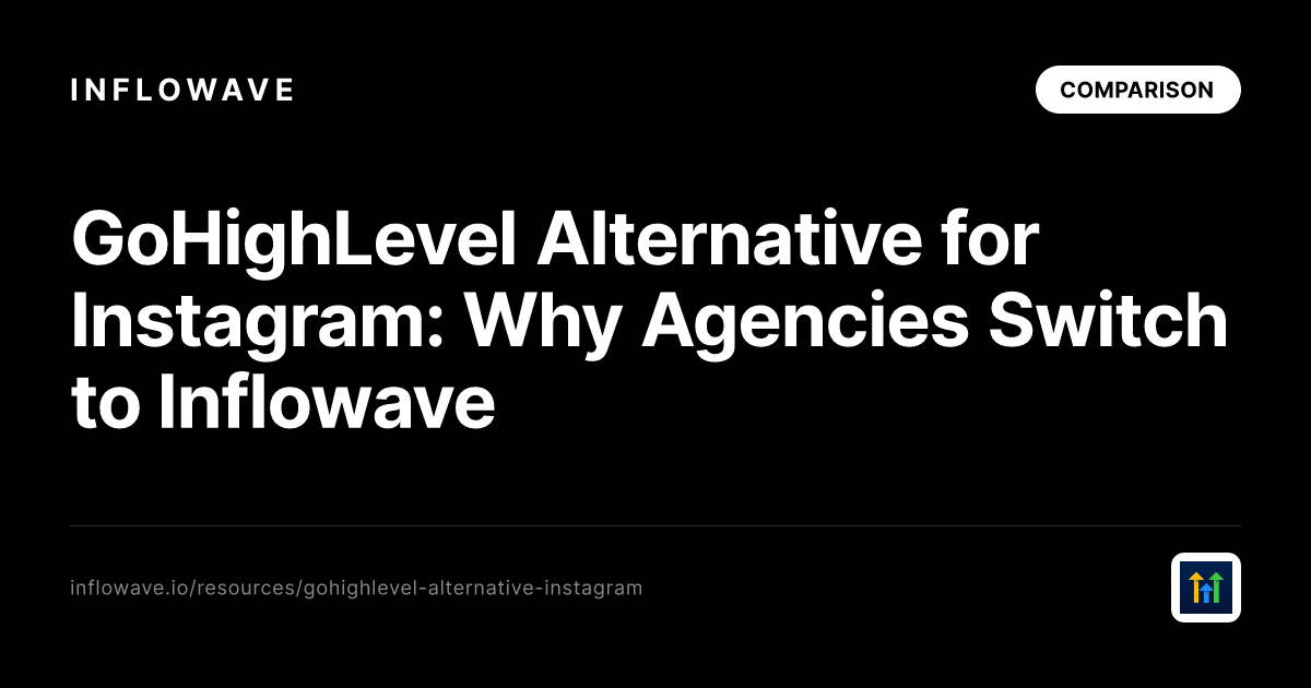 Alternativa GoHighLevel pro Instagram: Proč agentury přecházejí na Inflowave