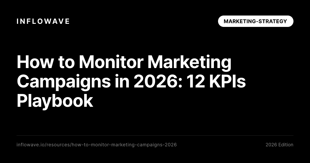 How to Monitor Marketing Campaigns in 2026: 12 KPIs Playbook