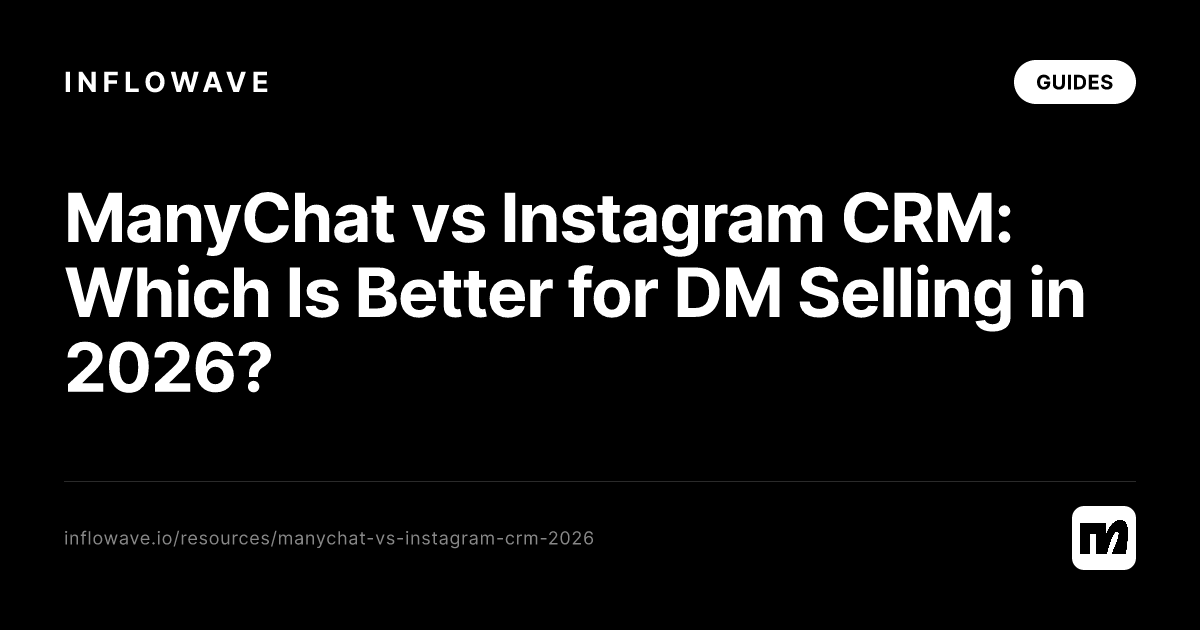 ManyChat vs Instagram CRM: co je lepsi pro prodej pres DM v roce 2026?