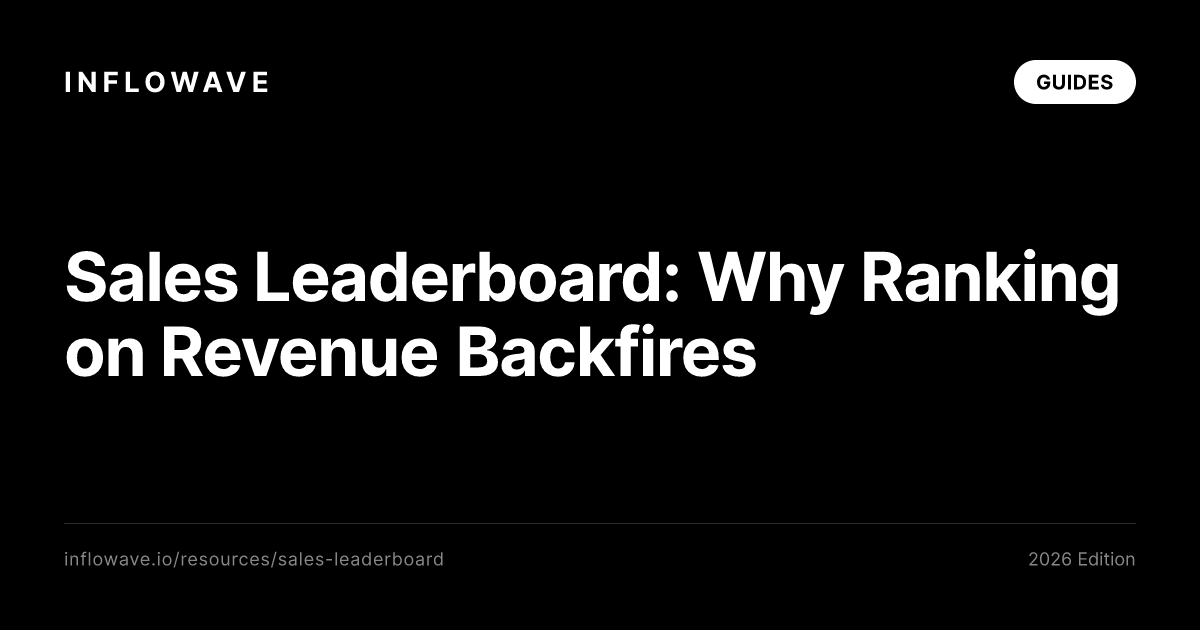 Sales Leaderboard: Why Ranking on Revenue Backfires