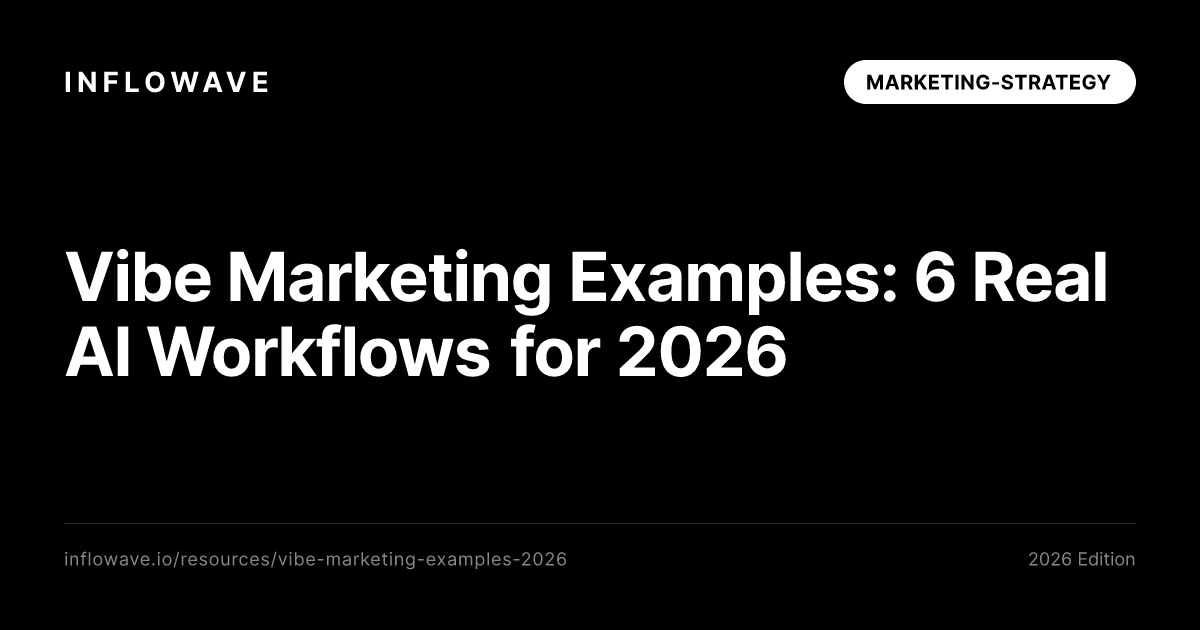 Vibe Marketing Examples: 6 Real AI Workflows for 2026