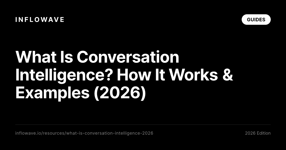 Czym jest Conversation Intelligence? Jak działa i przykłady (2026)