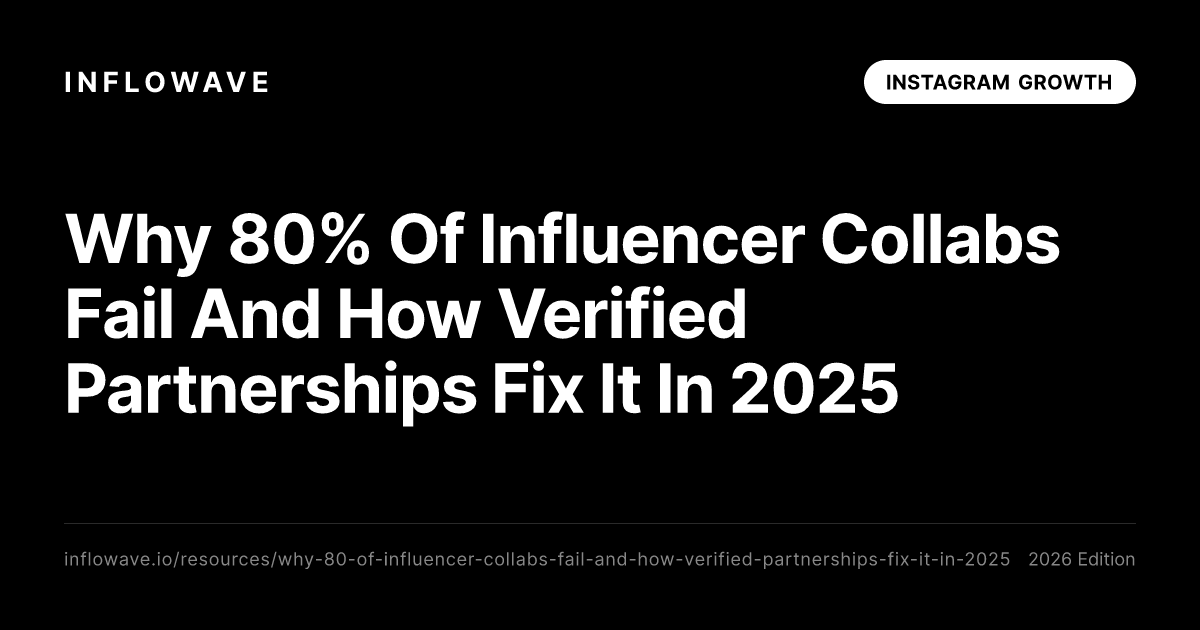 Γιατί το 80% των Influencer Collabs Αποτυγχάνει και Πώς οι Επαληθευμένες Συνεργασίες το Διορθώνουν το 2025