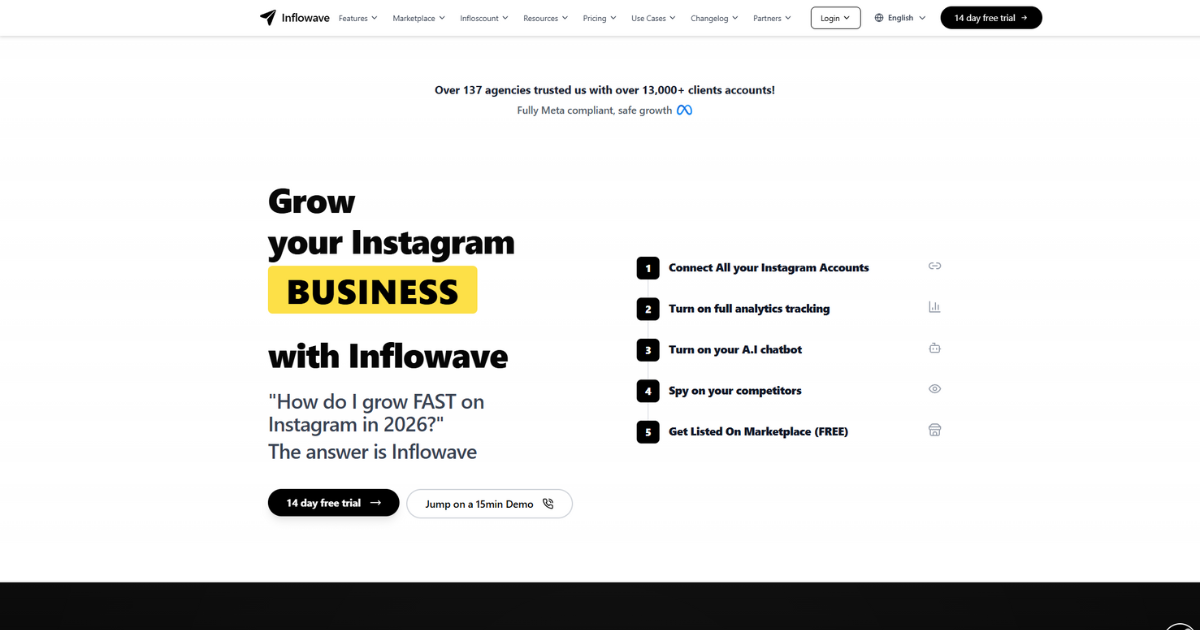 Inflowave - #1 Instagram CRM for Coaches & Agencies