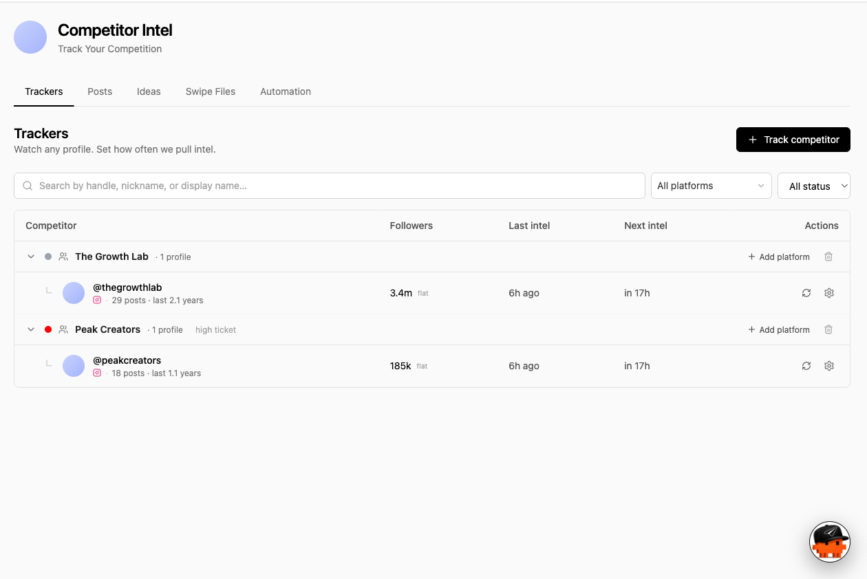 Create your page in seconds